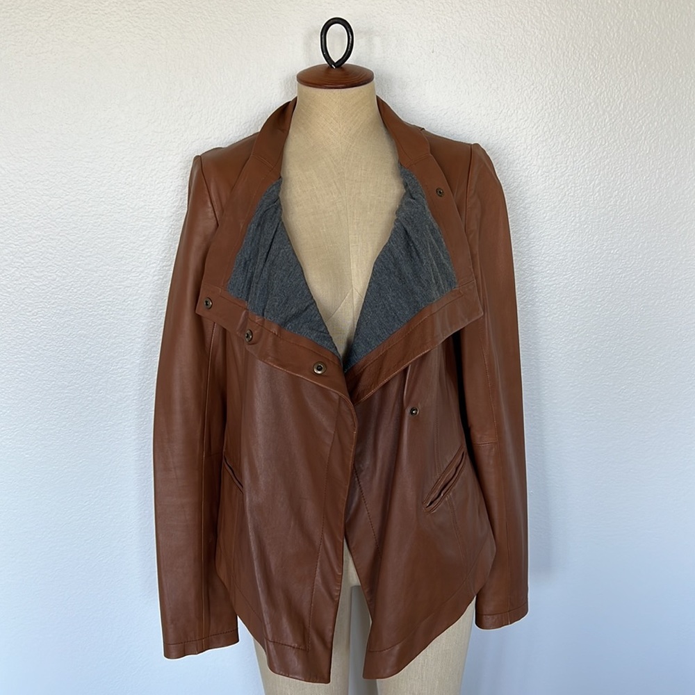 HH haute hippie Leather Jacket Size L